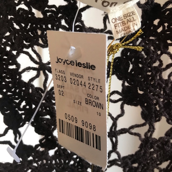 Cotton Candy BoHo Crocheted Poncho NWT - Picture 4 of 8